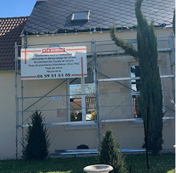 Chantier de toiture par l'entreprise ETS GUERIN Ormes